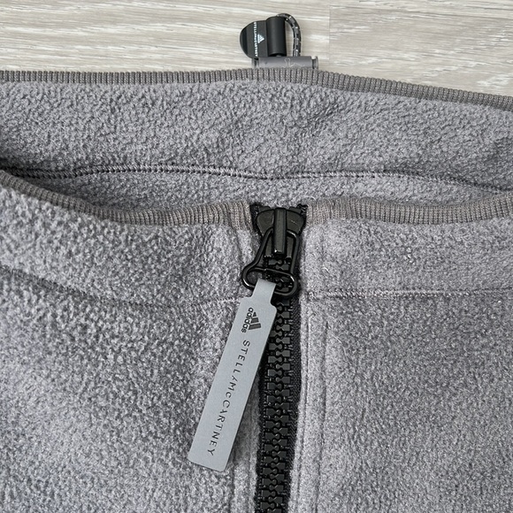 Adidas by Stella McCartney Black and Grey 1/4 Zip Fleece Jacket | EUC Size XL - Picture 9 of 11